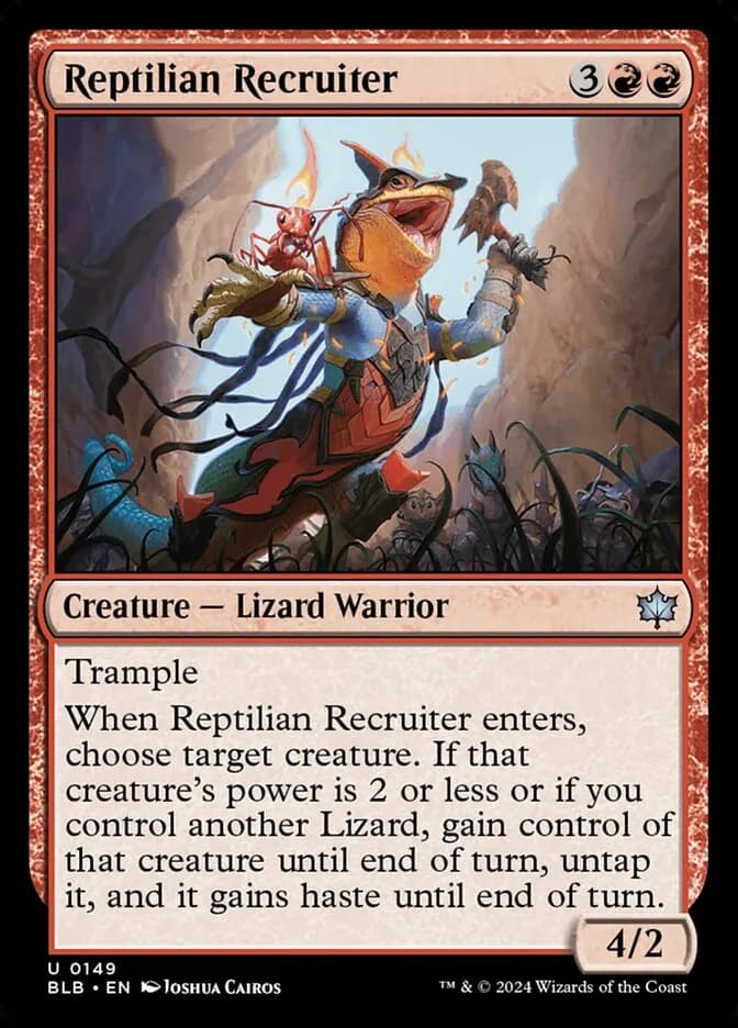 Reptilian Recruiter - uncommon from Bloomburrow