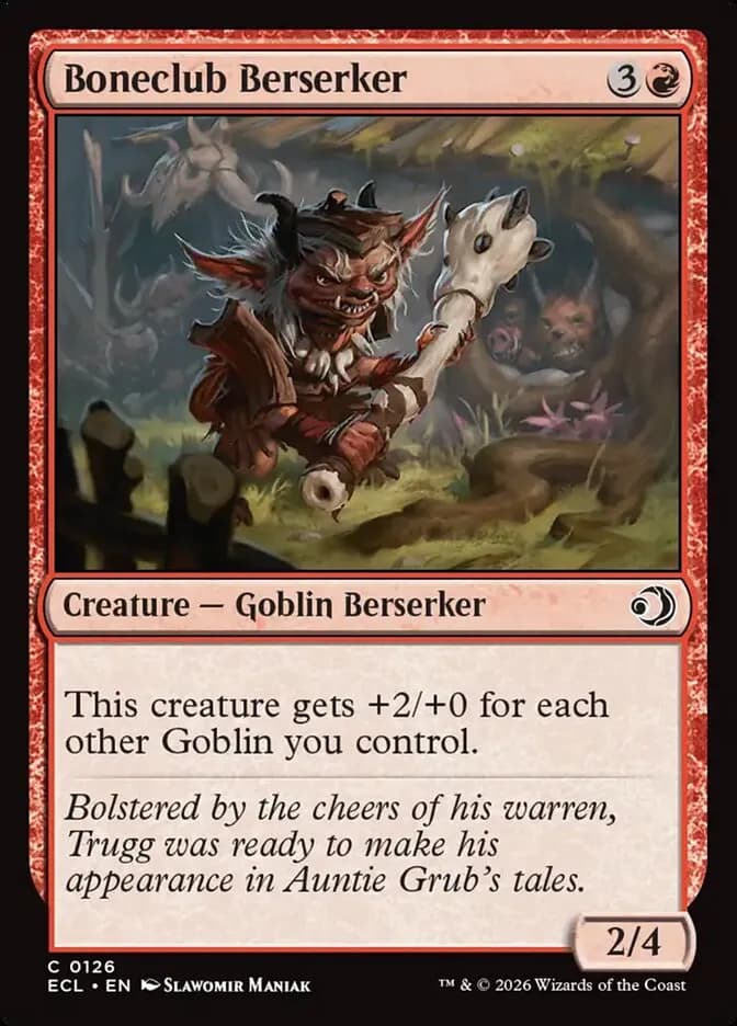 Boneclub Berserker - common from Lorwyn Eclipsed