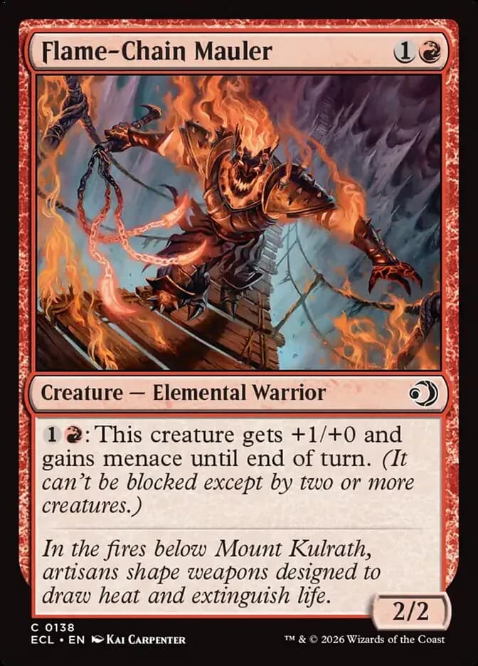 Flame Chain Mauler - common from Lorwyn Eclipsed