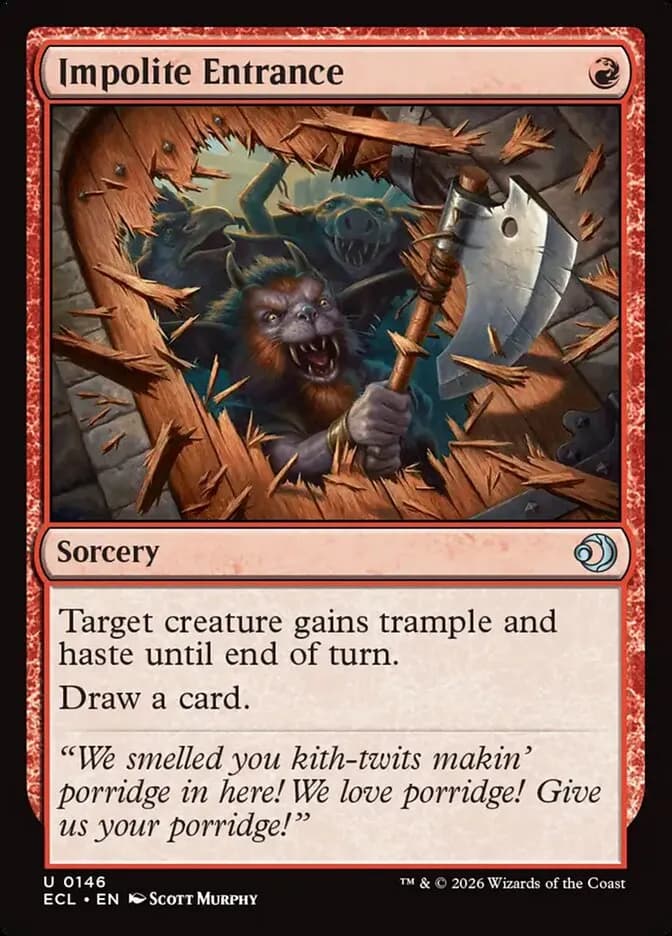 Impolite Entrance - uncommon from Lorwyn Eclipsed