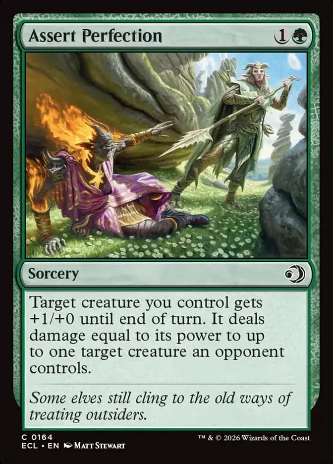 Assert Perfection - common from Lorwyn Eclipsed
