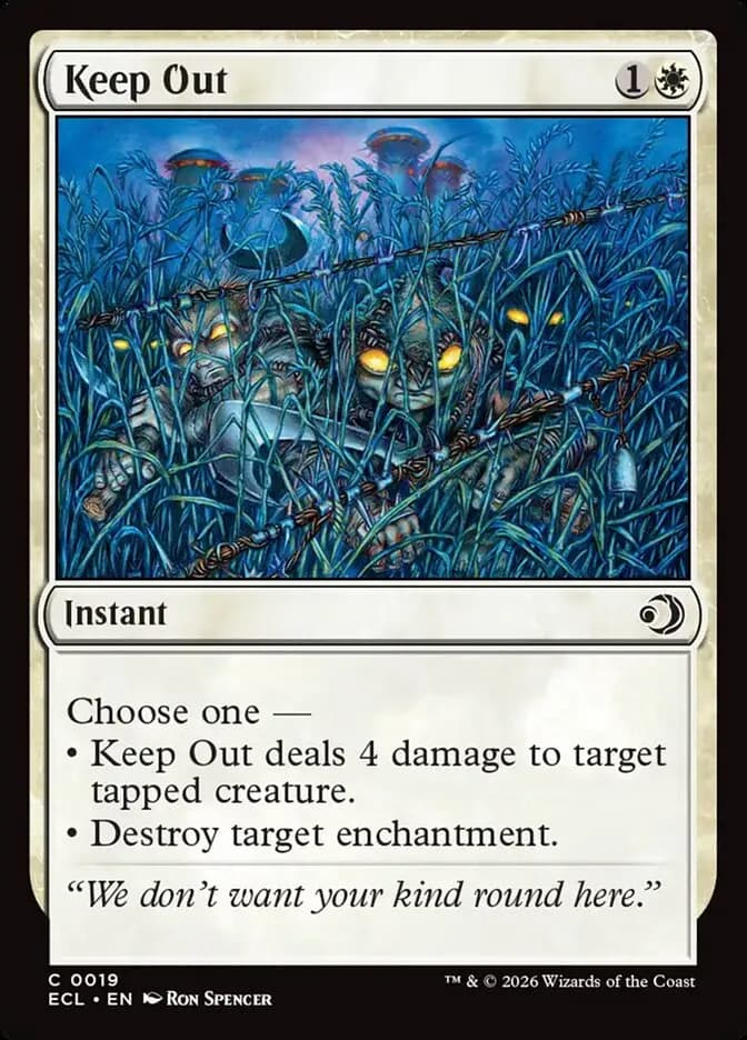 Keep Out - common from Lorwyn Eclipsed