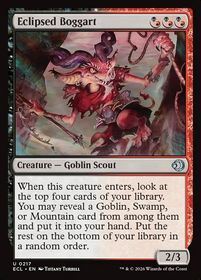 Eclipsed Boggart - uncommon from Lorwyn Eclipsed