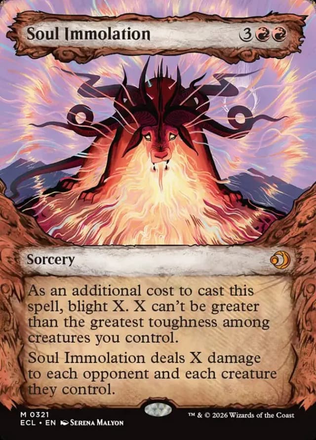 Soul Immolation - mythic from Lorwyn Eclipsed