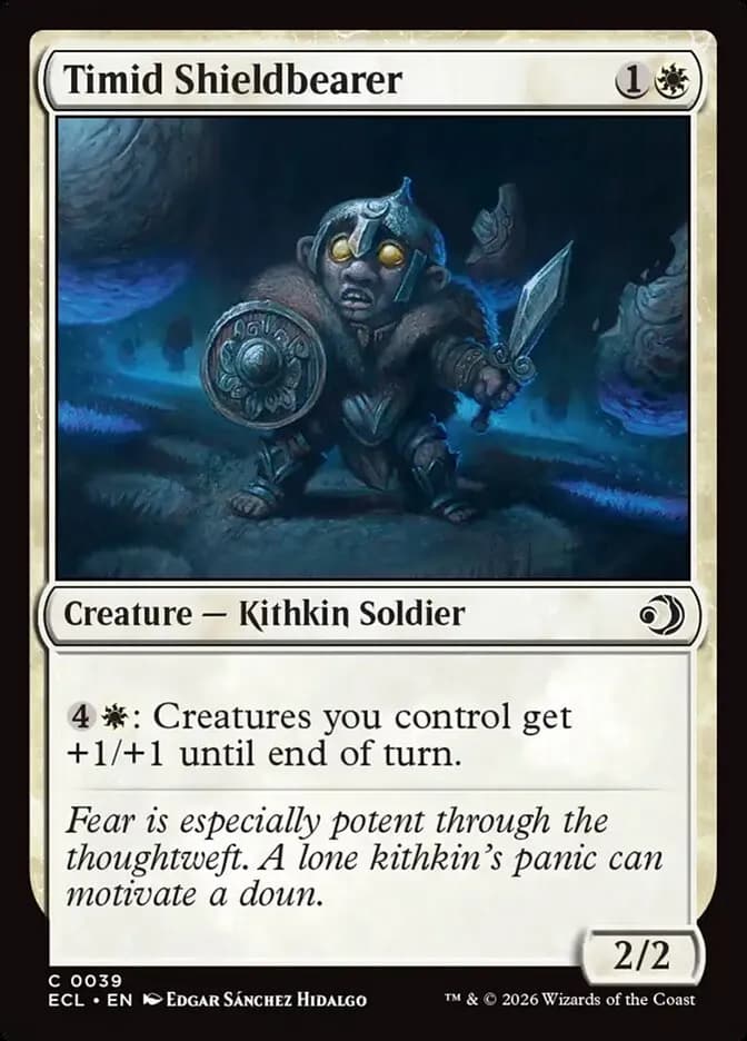 Timid Shieldbearer - common from Lorwyn Eclipsed