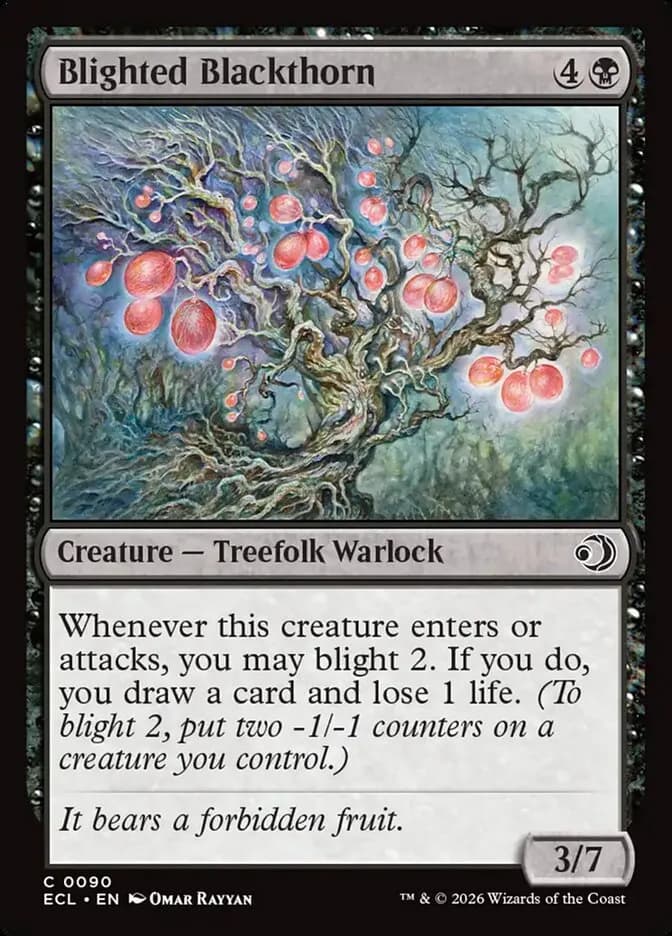 Blighted Blackthorn - common from Lorwyn Eclipsed