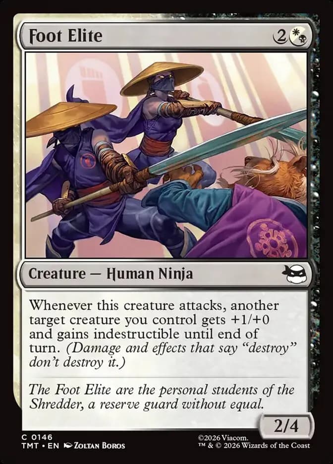 Foot Elite common card from Teenage Mutant Ninja Turtles