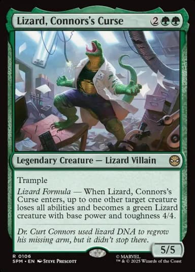 Lizard, Connors's Curse