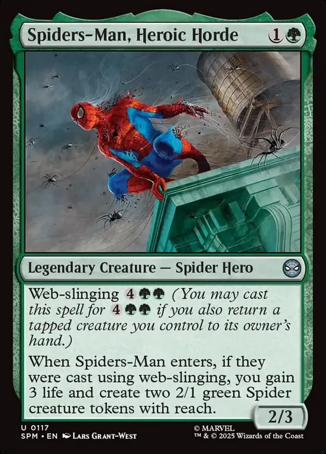 Spiders Man, Heroic Horde - uncommon from Marvel: Spider-Man