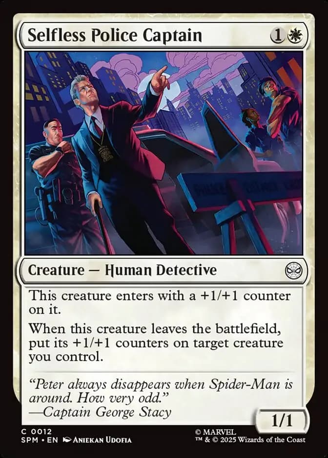 Selfless Police Captain - common from Marvel: Spider-Man