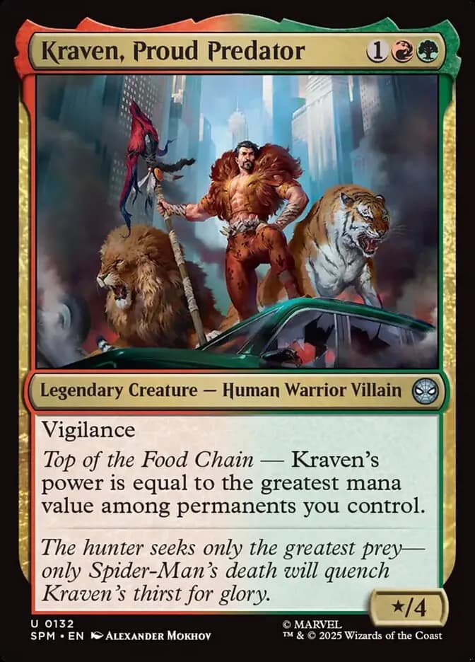 Kraven, Proud Predator - uncommon from Marvel: Spider-Man