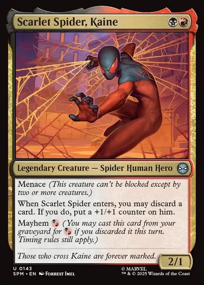 Scarlet Spider, Kaine - uncommon from Marvel: Spider-Man