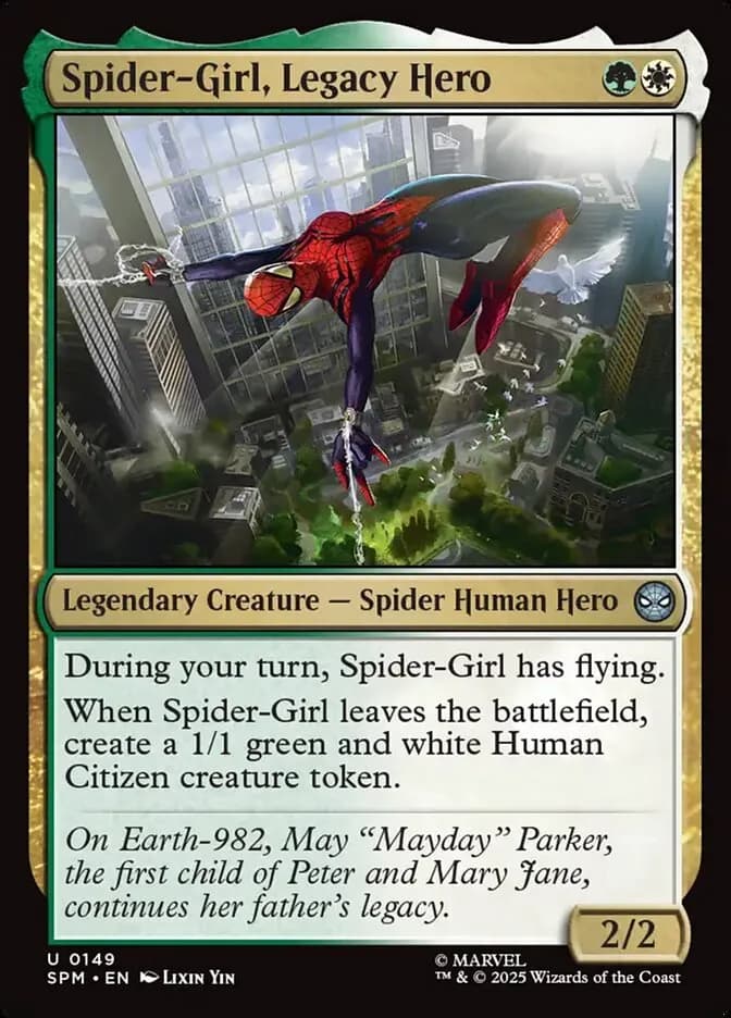 Spider Girl, Legacy Hero - uncommon from Marvel: Spider-Man