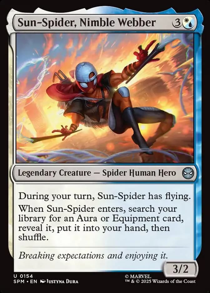 Sun Spider, Nimble Webber - uncommon from Marvel: Spider-Man
