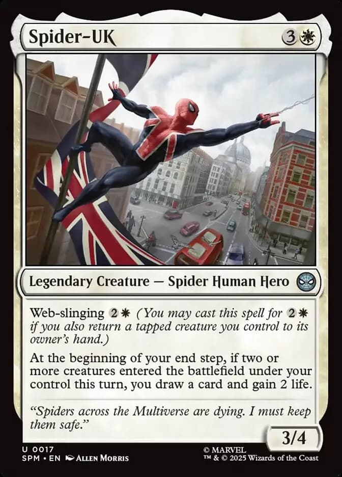 Spider UK - uncommon from Marvel: Spider-Man