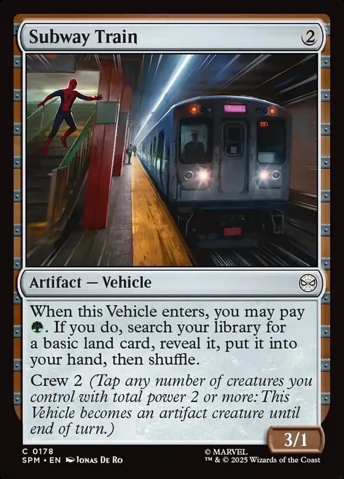 Subway Train - common from Marvel: Spider-Man