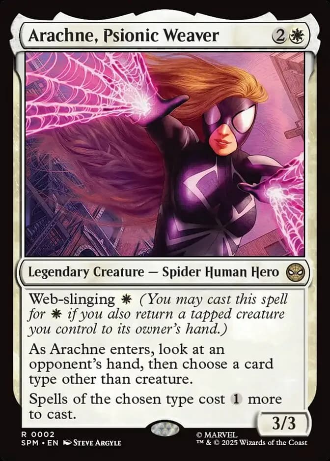 Arachne, Psionic Weaver - rare from Marvel: Spider-Man