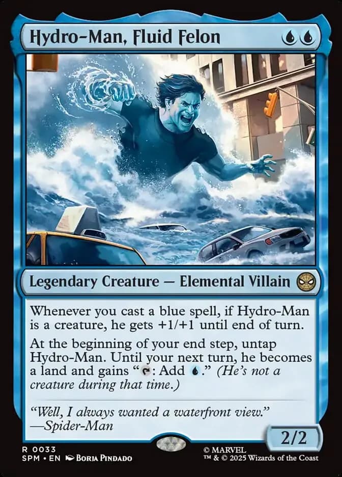 Hydro Man, Fluid Felon - rare from Marvel: Spider-Man