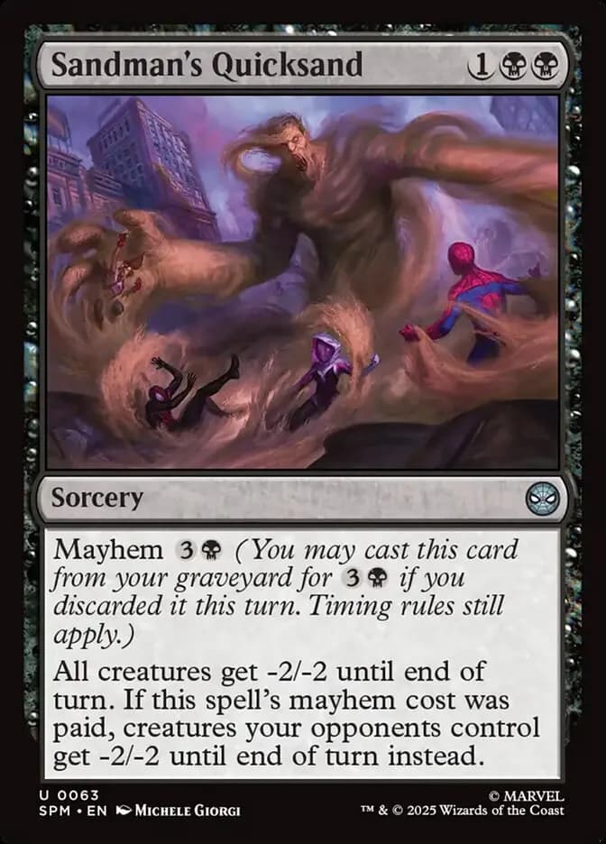 Sandman'S Quicksand - uncommon from Marvel: Spider-Man