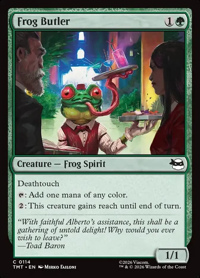 Frog Butler common card from Teenage Mutant Ninja Turtles