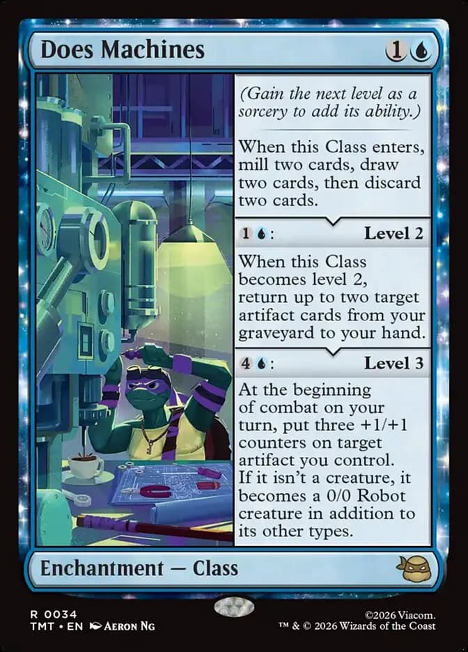 Does Machines rare card from Teenage Mutant Ninja Turtles