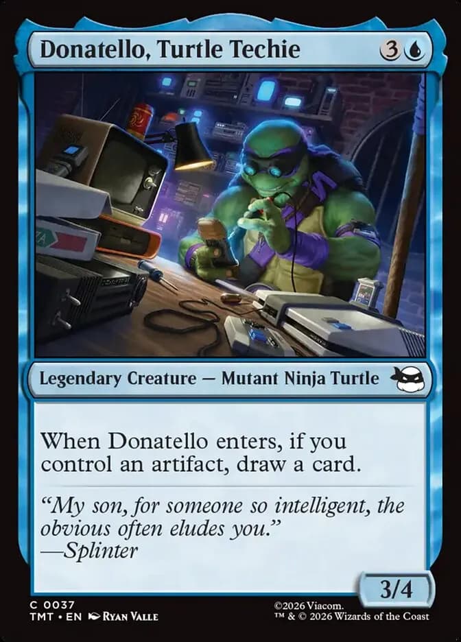 Donatello, Turtle Techie common card from Teenage Mutant Ninja Turtles