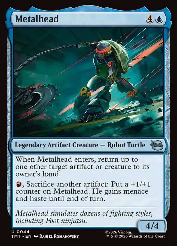 Metalhead uncommon card from Teenage Mutant Ninja Turtles
