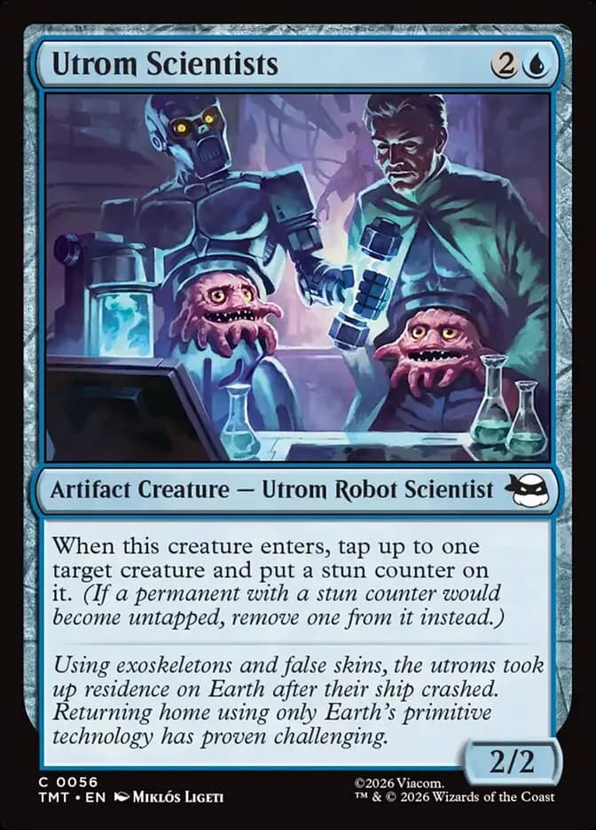 Utrom Scientists common card from Teenage Mutant Ninja Turtles