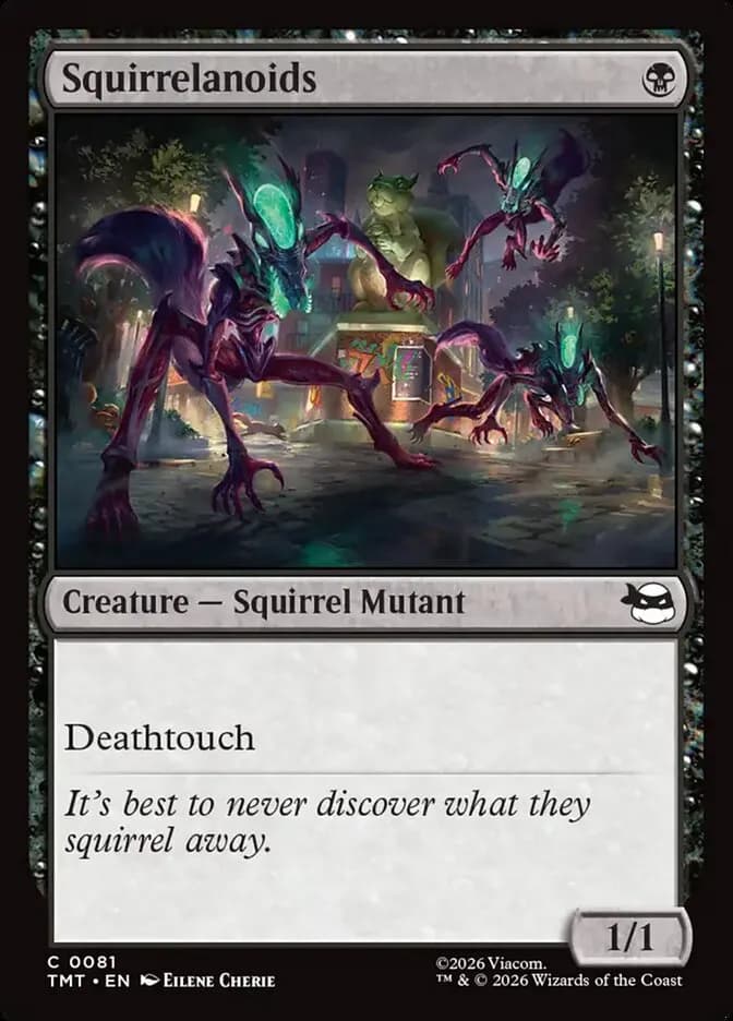 Squirrelanoids common card from Teenage Mutant Ninja Turtles