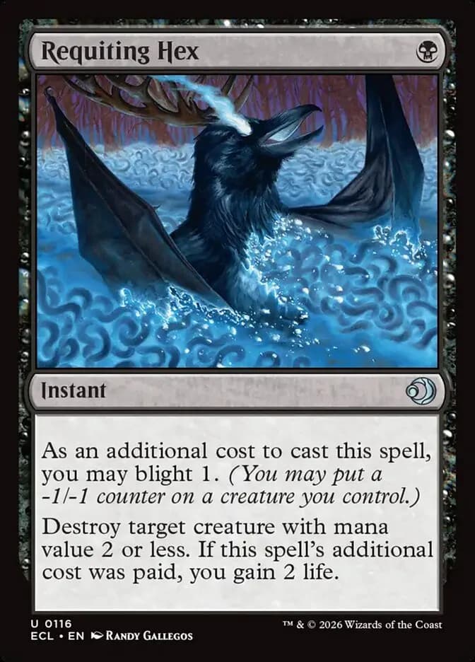 Requiting Hex - uncommon from Lorwyn Eclipsed