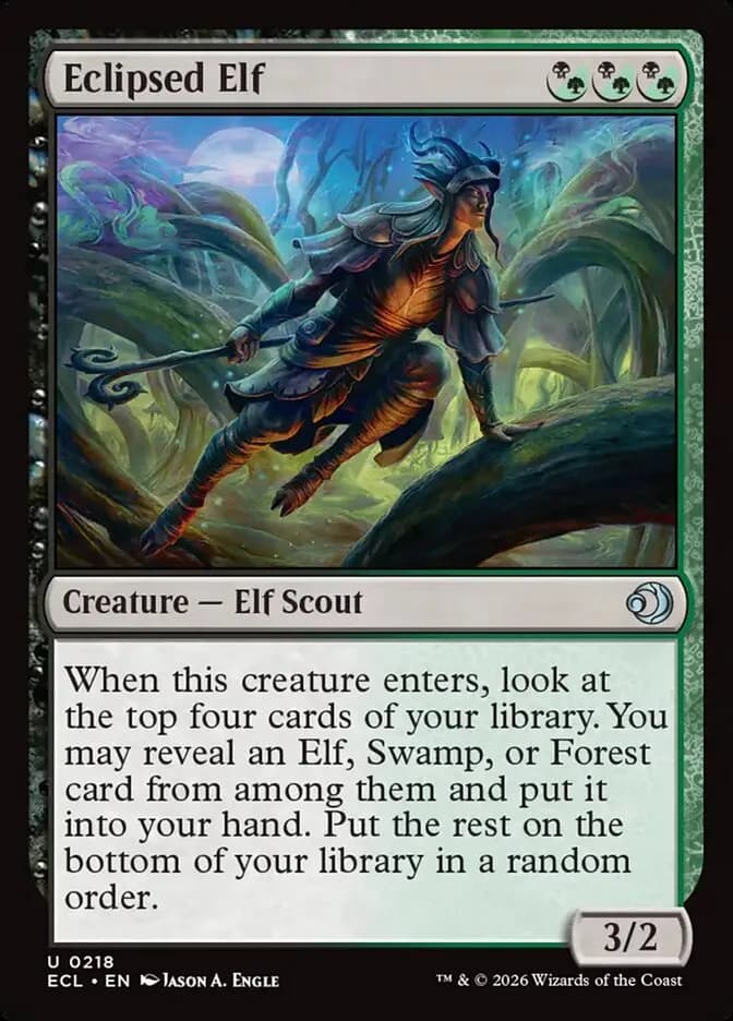 Eclipsed Elf - uncommon from Lorwyn Eclipsed