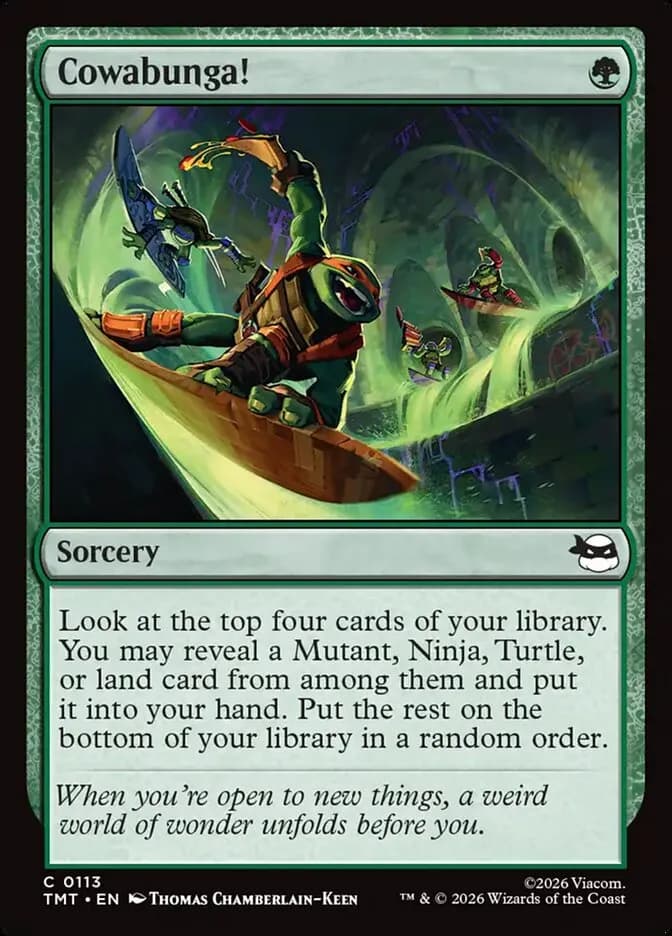 Cowabunga! common card from Teenage Mutant Ninja Turtles