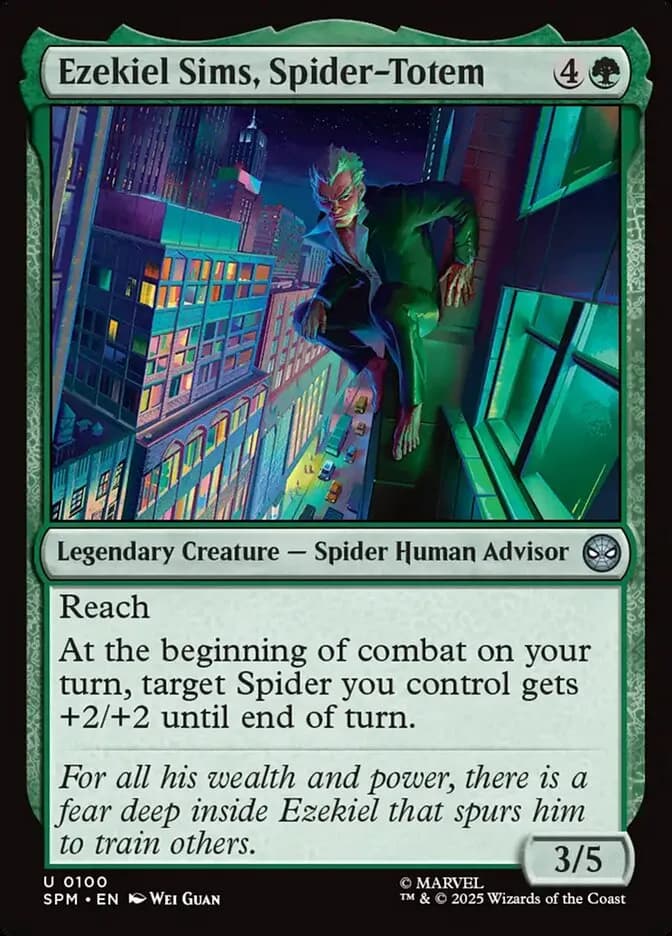 Ezekiel Sims, Spider Totem - uncommon from Marvel: Spider-Man