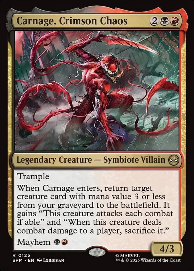 Carnage, Crimson Chaos - rare from Marvel: Spider-Man