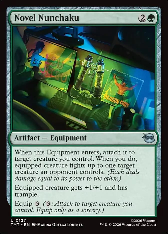 Novel Nunchaku uncommon card from Teenage Mutant Ninja Turtles