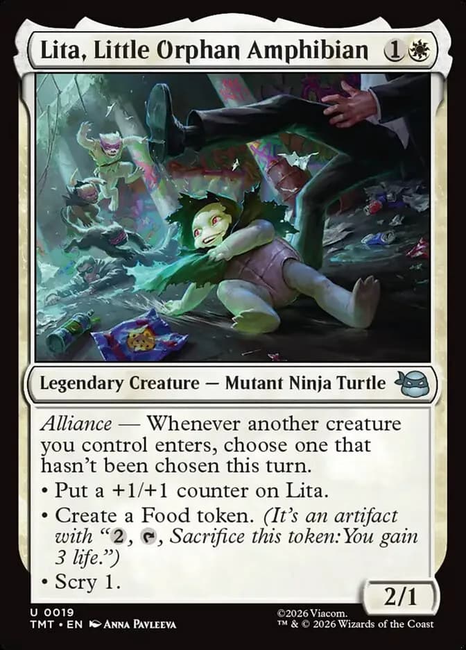 Lita, Little Orphan Amphibian - uncommon from Teenage Mutant Ninja Turtles