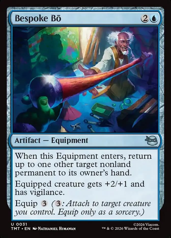 Bespoke Bo uncommon card from Teenage Mutant Ninja Turtles