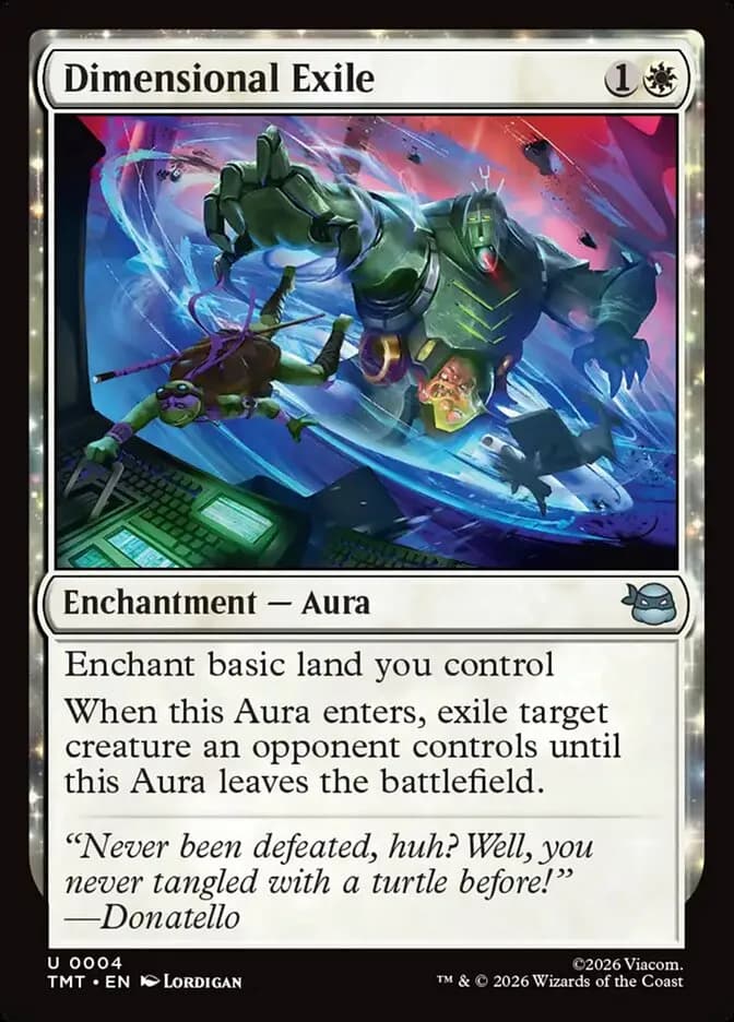 Dimensional Exile - uncommon from Teenage Mutant Ninja Turtles