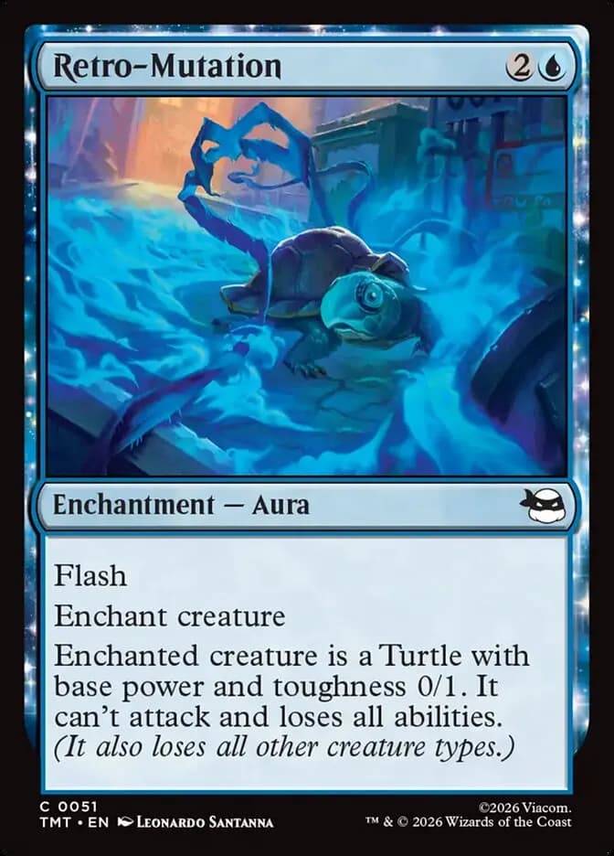 Retro Mutation common card from Teenage Mutant Ninja Turtles