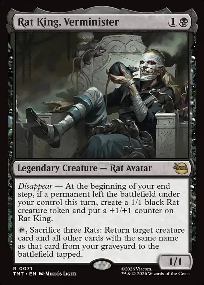 Rat King, Verminister - rare from Teenage Mutant Ninja Turtles